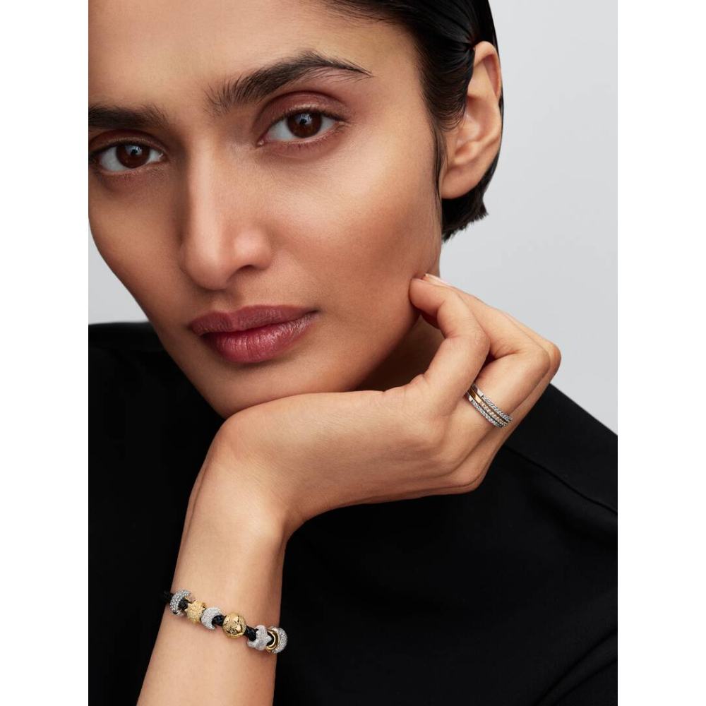 Pandora - Teksturert jordklode mini 14k forgylling - Bilde 3