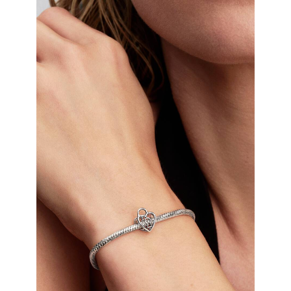 Pandora - Hjerte hengelås charm i sølv Pandora - Hjerte hengelås charm i sølv - Bilde 2