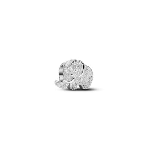 Pandora - Teksturert Elefant mini charm i sølv
