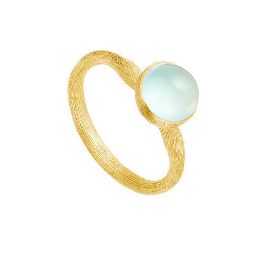 Dulong - Vega Pacific ring i 18k gult gull med akvamarin - Small