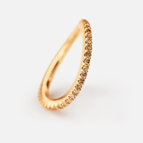 OLE LYNGGAARD COPENHAGEN - Love Band Ring Curved, NB! Kun str 55 igjen