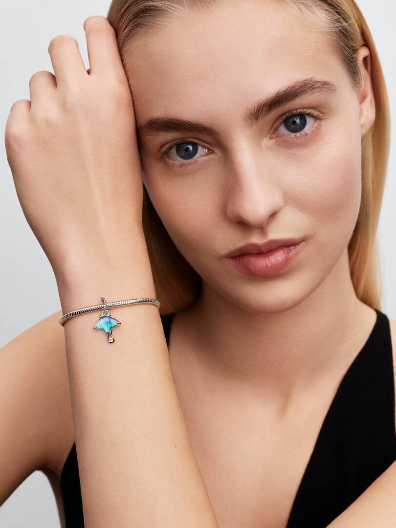 Pandora - Djevelskate Hengende Charm i sølv med Muranoglass - Bilde 2