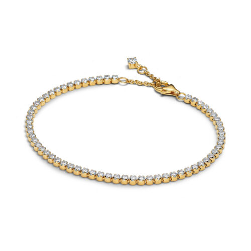 Pandora - Funklende Tennisarmbånd med 14k forgylling og cubic zirkonia