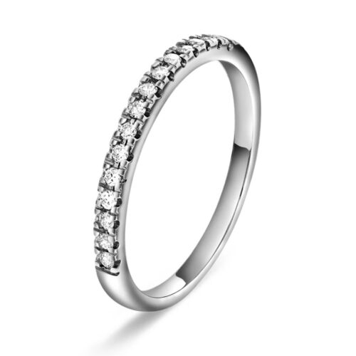 Vida - Ring i hvitt gul med dia 0,15 CT TWS