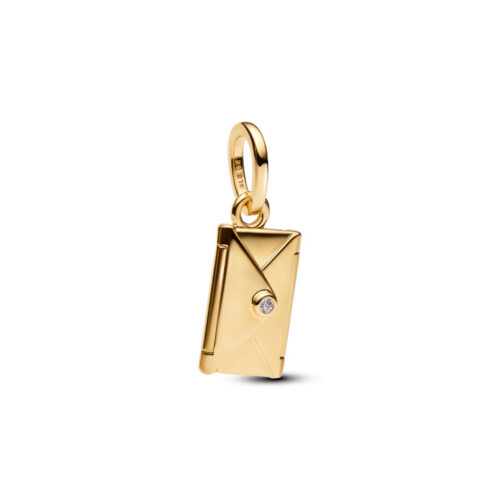 Pandora - Konvolutt charm med 14k forgylling