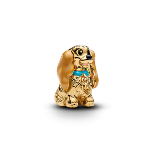Pandora - Disney Lady fra Lady og Landstrykeren med 14k forgylling