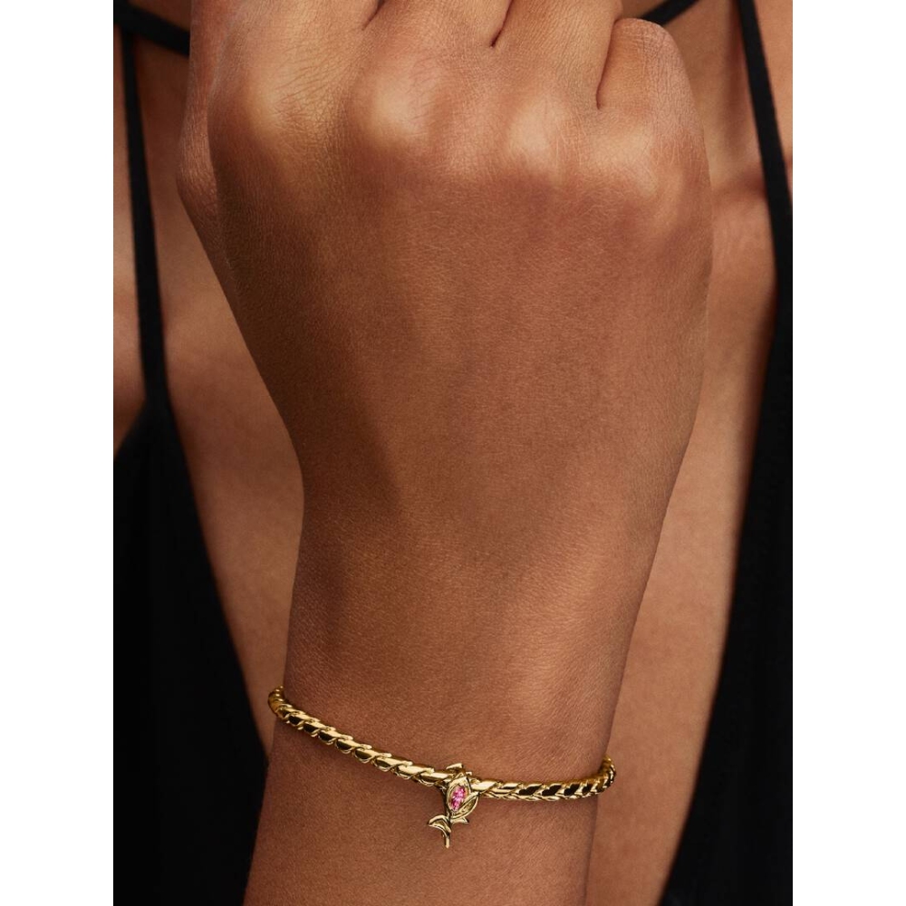 Pandora - Tulipan Openwork Charm i 14k forgylling Pandora - Tulipan Openwork Charm i 14k forgylling - Bilde 4