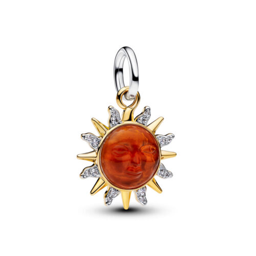 Pandora - Virvlende Sol Tofarget Hengende Charm