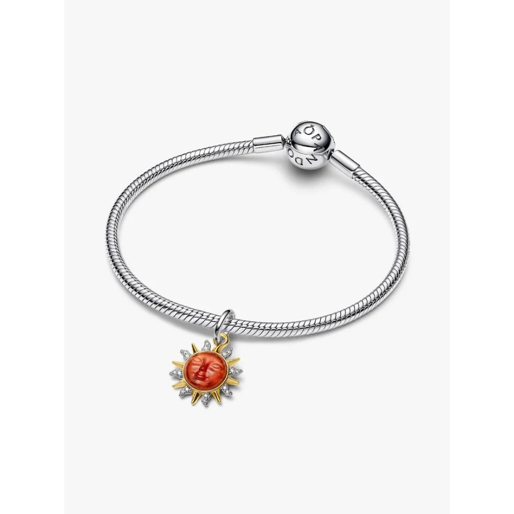 Pandora - Virvlende Sol Tofarget Hengende Charm Pandora - Virvlende Sol Tofarget Hengende Charm - Bilde 5