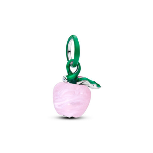 Pandora - Eple charm i rosa muranoglass