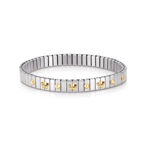 Nomination - Extension Stretch Bracelet with Gold Stars