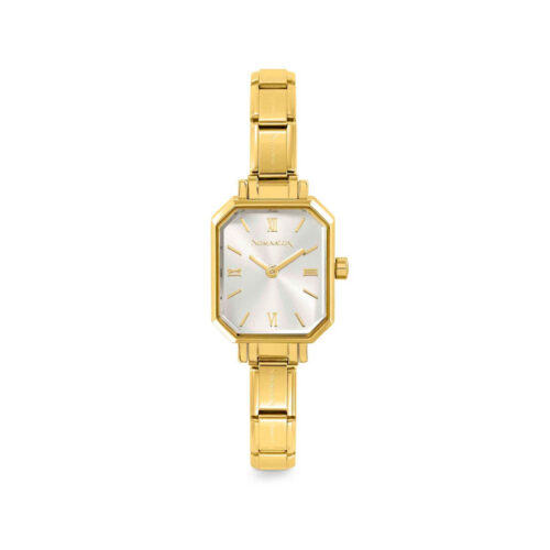Nomination - Time Paris yellow PVD watch, Sunray Silver dial