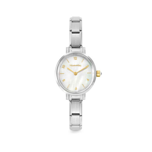 Nomination - Time oval watch, White Mother of Pearl