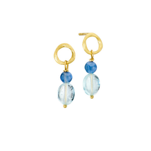 Dulong - Piccolo ørepynt i 18k gult gull - Sea Breeze Loop