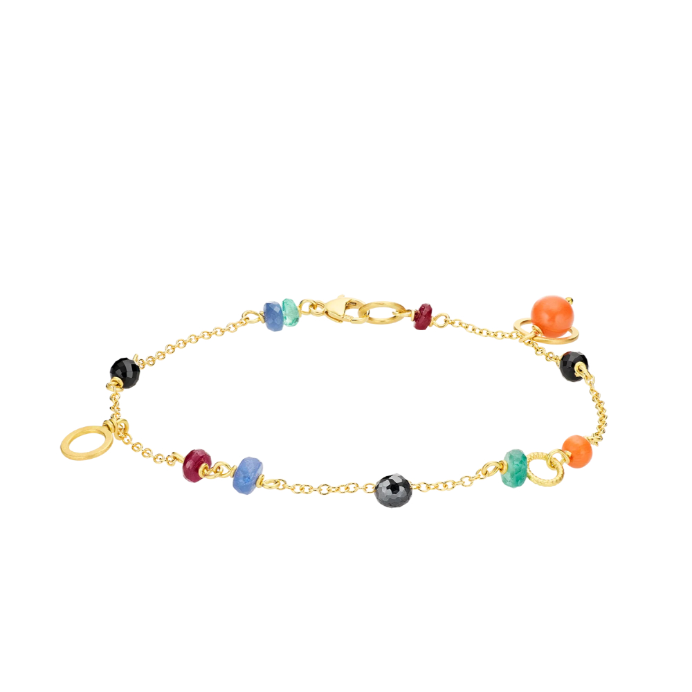 Dulong - Piccolo armbånd i 18k gult gull med sort diamant - Sunset Dulong - Piccolo armbånd i 18k gult gull med sort diamant - Sunset