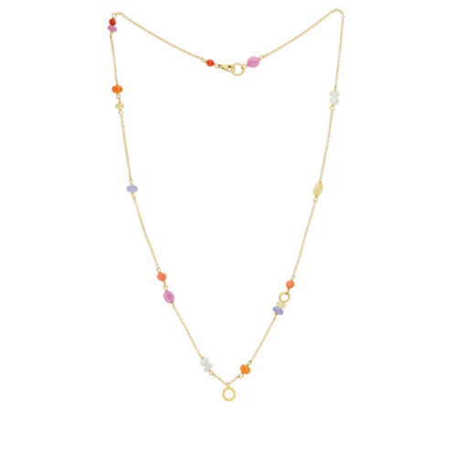 Dulong - Piccolo halssmykke i 18k gult gull - Wild Berry