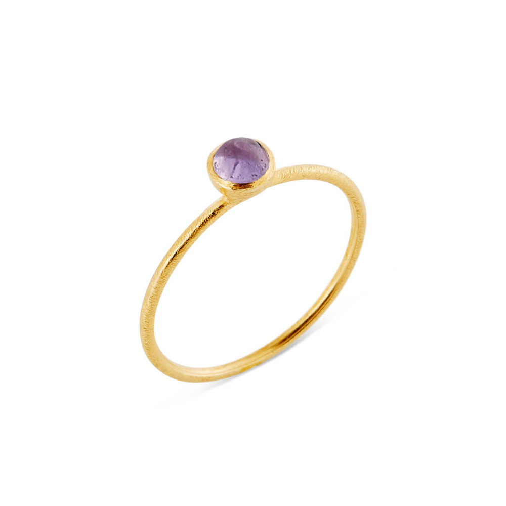 Susanne Friis Bjørner - Ring i forgylt sølv med ametyst Susanne Friis Bjørner - Ring i forgylt sølv med ametyst