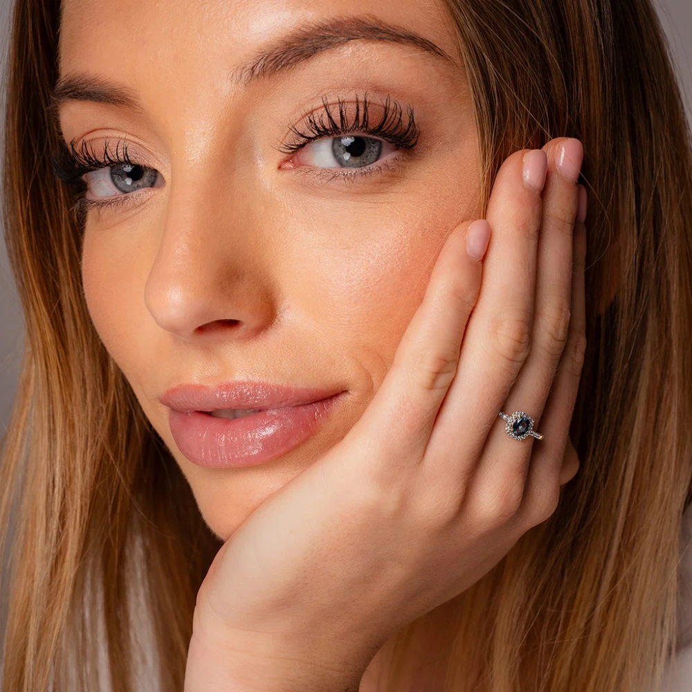 Pan Jewelry - Ring i gull med diamanter 0,08 ct og topas Pan Jewelry - Ring i gull med diamanter 0,08 ct og topas - Bilde 2