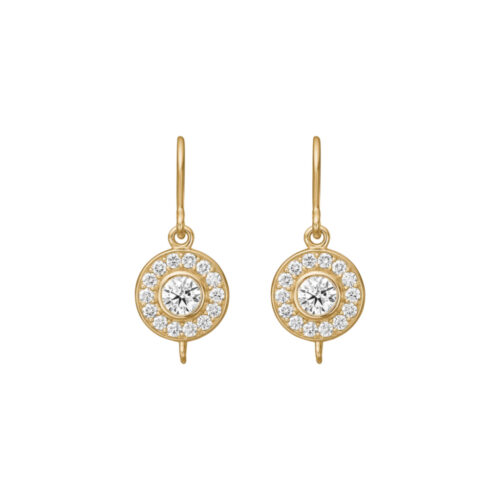 Julie Sandlau - Heritage ørepynt base i 18k gult gull med diamanter, 0,88ct