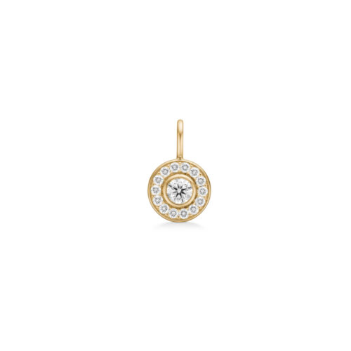 Julie Sandlau - Heritage Pendant i 18k gult gull med 0,44ct diamanter