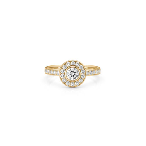 Julie Sandlau - Heritage P.S. Ring i 18k gult gull med diamanter