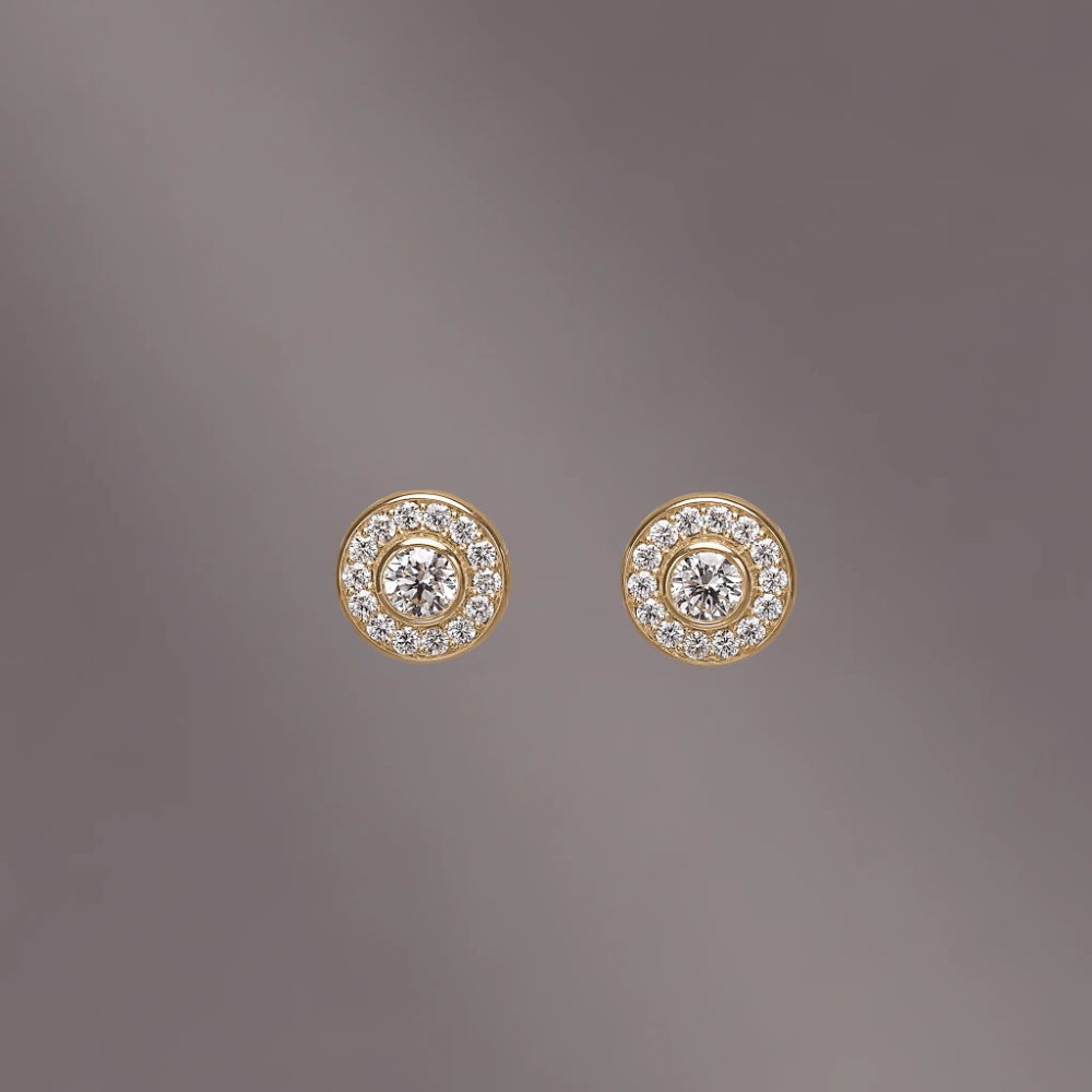 Julie Sandlau - Heritage Earstuds i 18k gult gull med 0,88ct diamanter Julie Sandlau - Heritage Earstuds i 18k gult gull med 0,88ct diamanter - Bilde 3