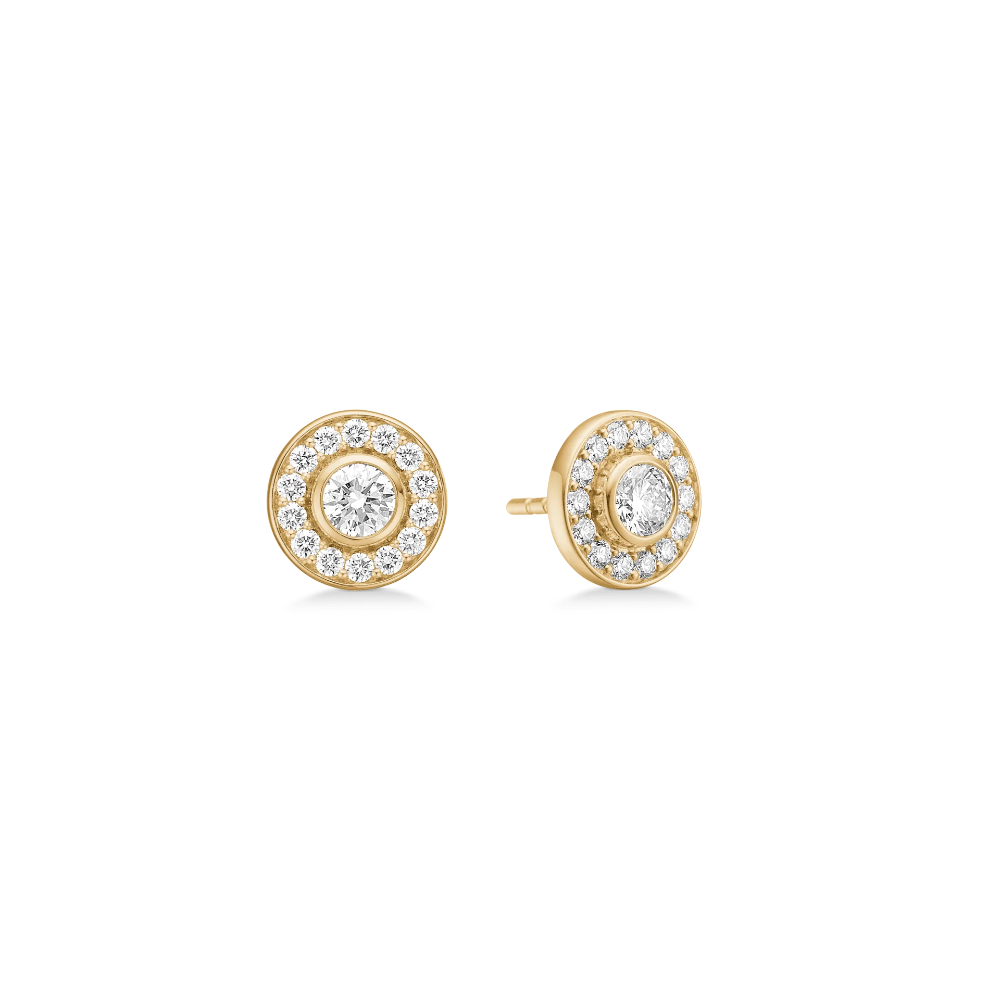Julie Sandlau - Heritage Earstuds i 18k gult gull med 0,88ct diamanter Julie Sandlau - Heritage Earstuds i 18k gult gull med 0,88ct diamanter
