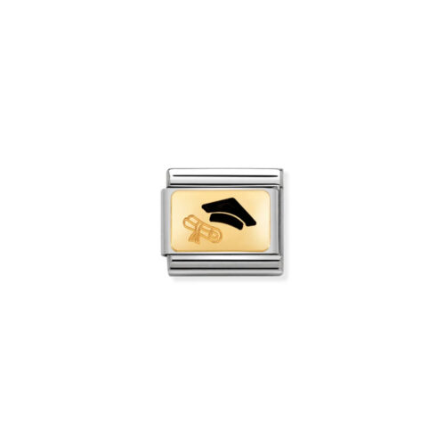 Nomination - Composable™ Classic Plates Stainless steel, Enamel adn 18k Gold (27_Diploma)