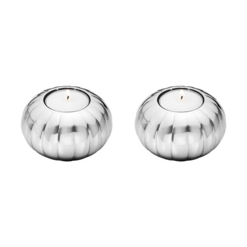 Georg Jensen - Bernadotte telysholdere, 2 stk i stål