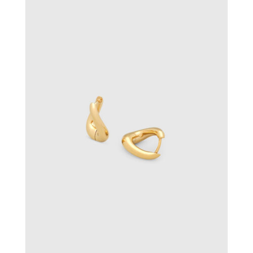Tom Wood - Twist hoops small i 18k gullforgylt sølv