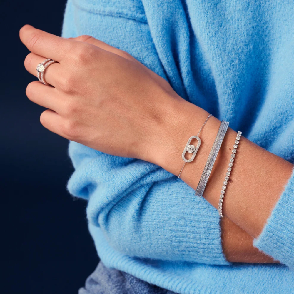 Sif Jakobs - Bracelets Ellera Grande - Armbånd i forgylt sølv med zirkonia Sif Jakobs - Bracelets Ellera Grande - Armbånd i forgylt sølv med zirkonia - Bilde 2