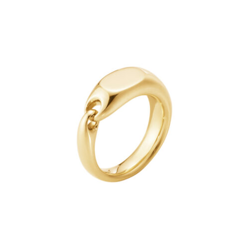 Georg Jensen - Reflect signet ring i gult gull