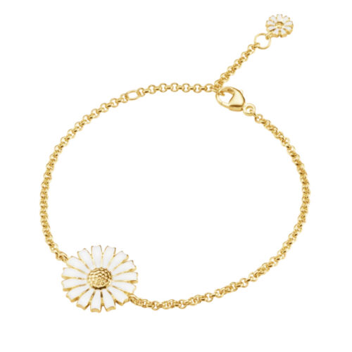 Georg Jensen - Daisy armbånd i 18k forgylt sølv