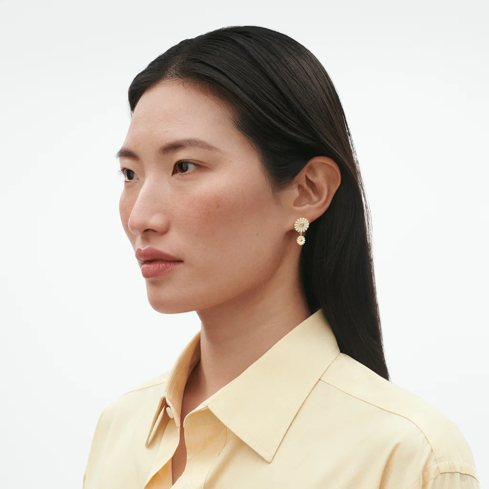 Georg Jensen - Daisy doble øreringer i 18k gullbelagt sølv Georg Jensen - Daisy doble øreringer i 18k gullbelagt sølv - Bilde 2