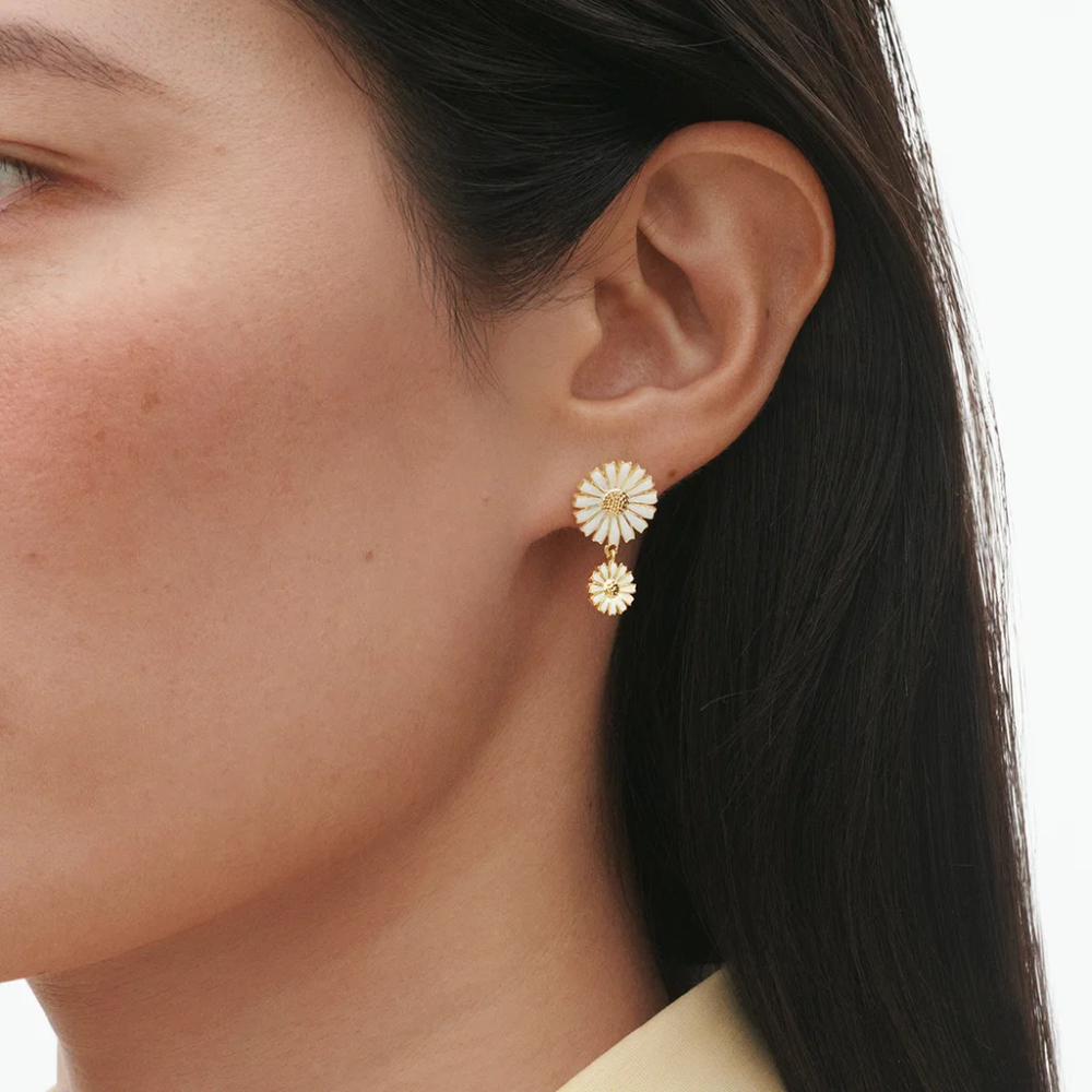 Georg Jensen - Daisy doble øreringer i 18k gullbelagt sølv Georg Jensen - Daisy doble øreringer i 18k gullbelagt sølv - Bilde 3