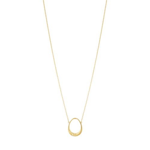 Georg Jensen - Offspring lite anheng i 18k gult gull 0,04ct