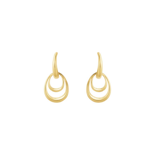Georg Jensen - Offspring små øreringer i gult gull