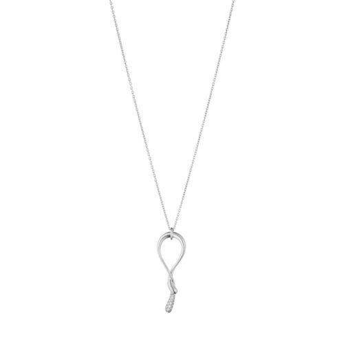 Georg Jensen - Mercy swirl anheng med diamanter 0,12 ct