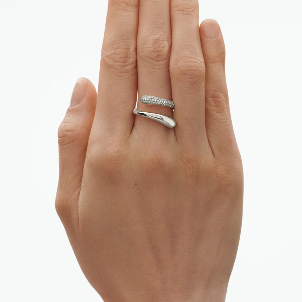 Georg Jensen - Mercy ring i 925 sølv med diamanter 0,37ct Georg Jensen - Mercy ring i 925 sølv med diamanter 0,37ct - Bilde 3