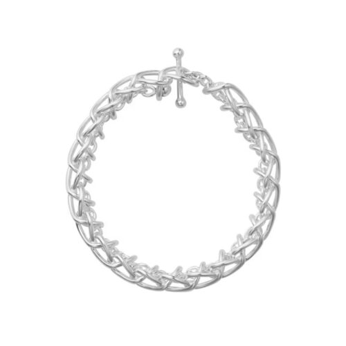 Georg Jensen - Weft enkelt armbånd i sølv
