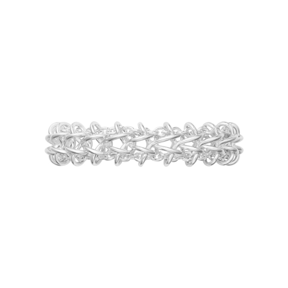 Georg Jensen - Weft armbånd med dobbelt ledd i sølv Georg Jensen - Weft armbånd med dobbelt ledd i sølv - Bilde 2