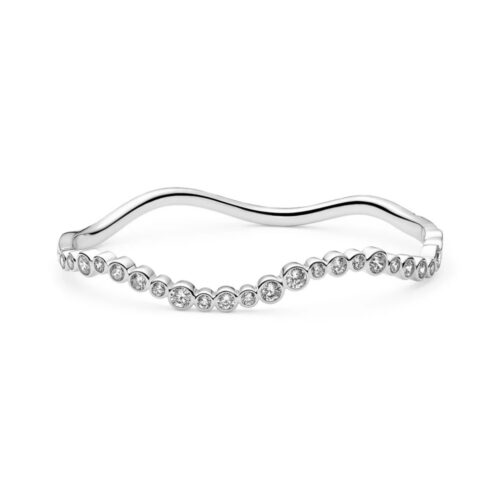 Sif Jakobs - Sardinien Wawe Bangle - Armbånd i sølv med zirkonia