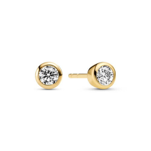 Sif Jakobs - Sardinien Uno Earrings - Ørepynt i 18k gullforgylt sølv med zirkonia