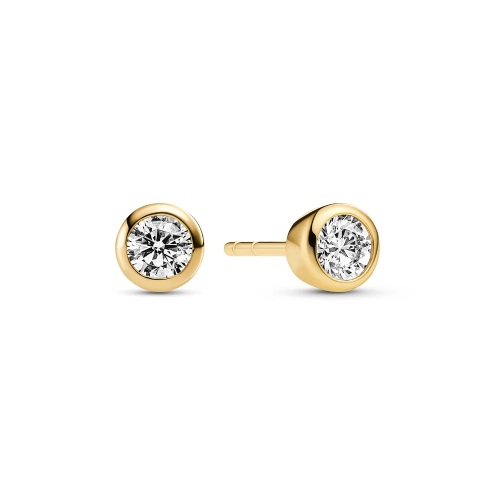 Sif Jakobs - Sardinien Uno Earrings - Ørepynt i 18k gullforgylt sølv med zirkonia Sif Jakobs - Sardinien Uno Earrings - Ørepynt i 18k gullforgylt sølv med zirkonia