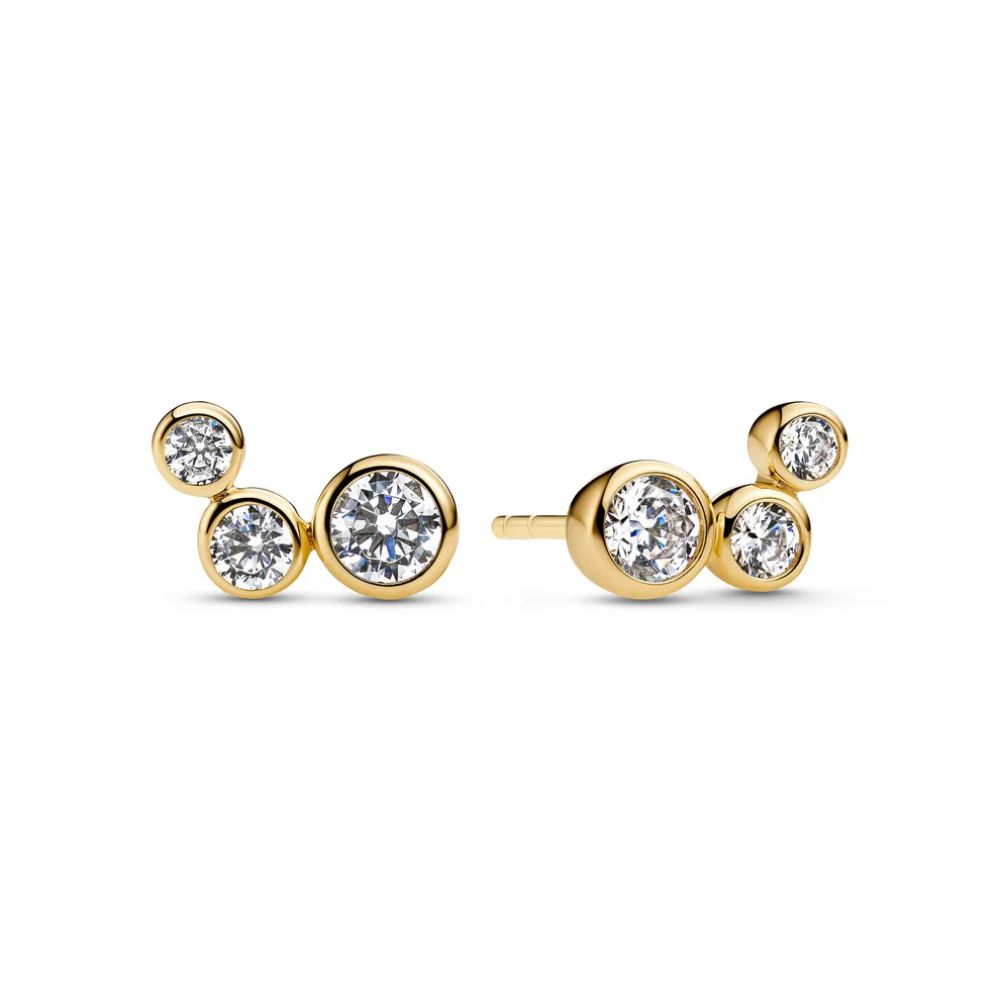 Sif Jakobs - Sardinien Tre Earrings - Ørepynt i 18k forgylt sølv med zirkonia Sif Jakobs - Sardinien Tre Earrings - Ørepynt i 18k forgylt sølv med zirkonia - Bilde 2
