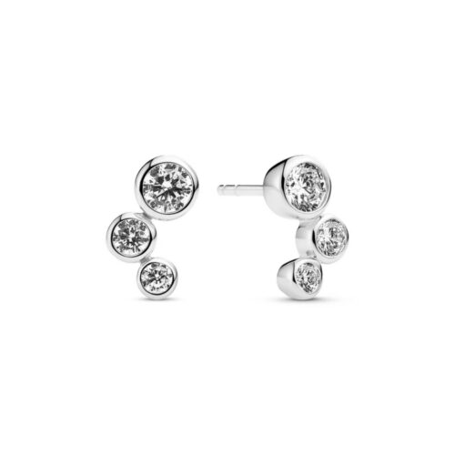 Sif Jakobs - Sardinien Tre Earrings - Ørepynt i sølv med zirkonia