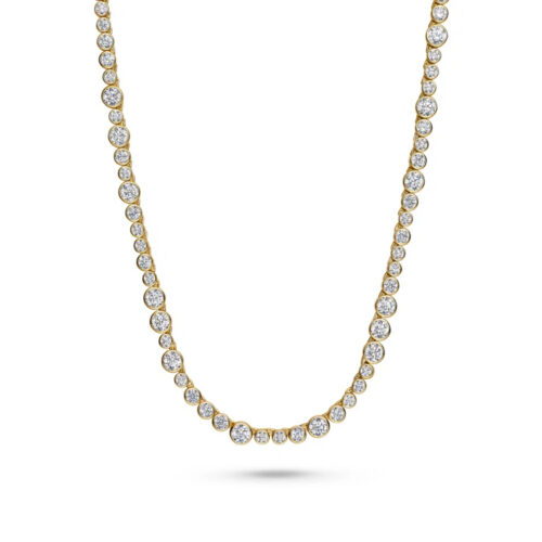 Sif Jakobs - Sardinien Altro Necklace - Halssmykke i 18k gullforgylt sølv med zirkonia
