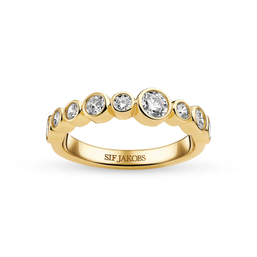 Sif Jakobs - Sardinien ring - Ring i 18k gullforgylt sølv med zirkonia Sif Jakobs - Sardinien ring - Ring i 18k gullforgylt sølv med zirkonia