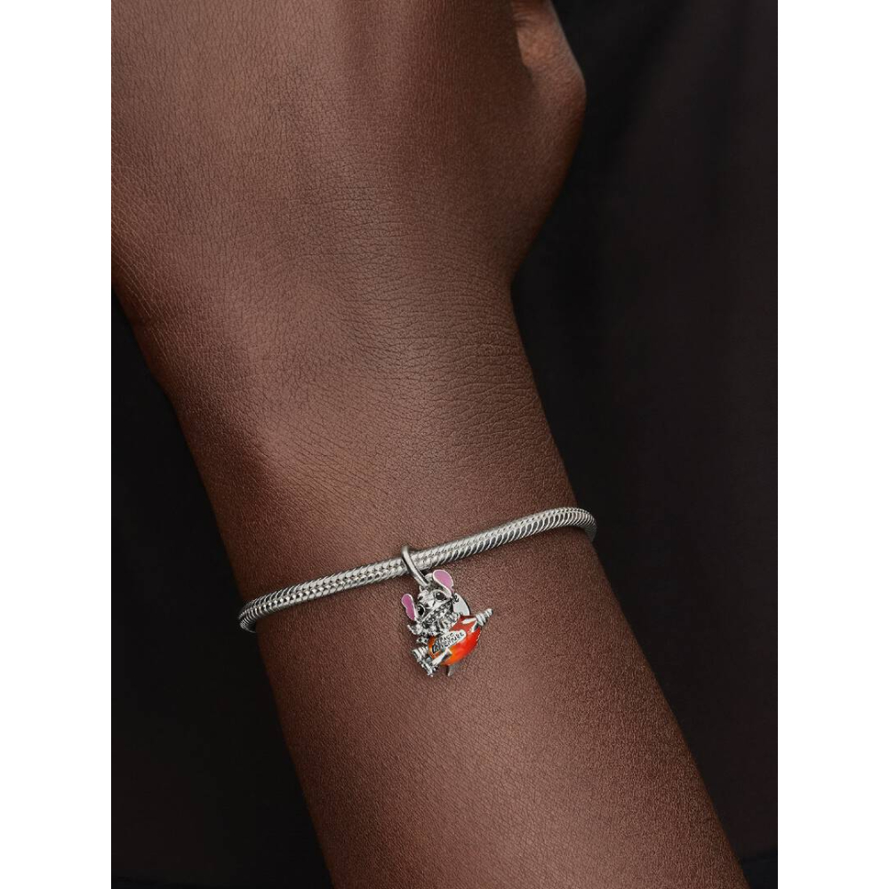 Pandora – Disney Stitch Rakettskip Hengende Charm - Bilde 3