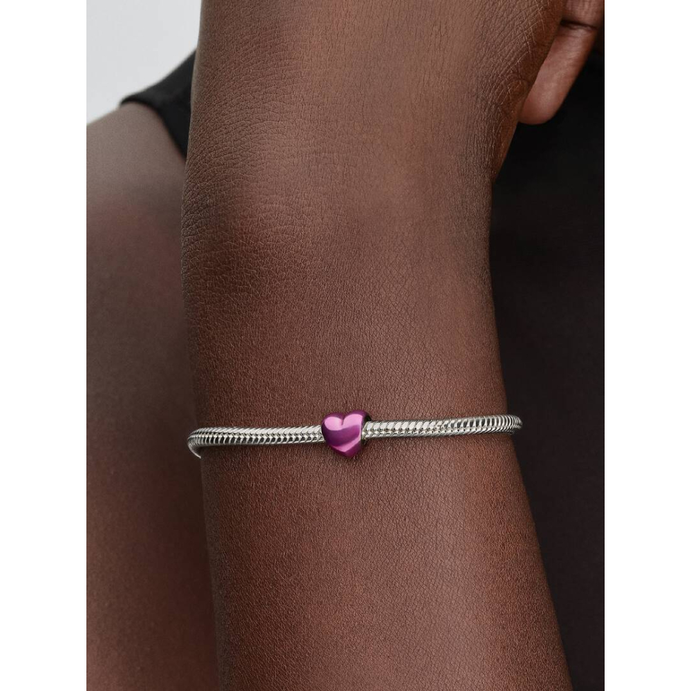 Pandora – Rosa Hjerte Mini Charm - Bilde 3